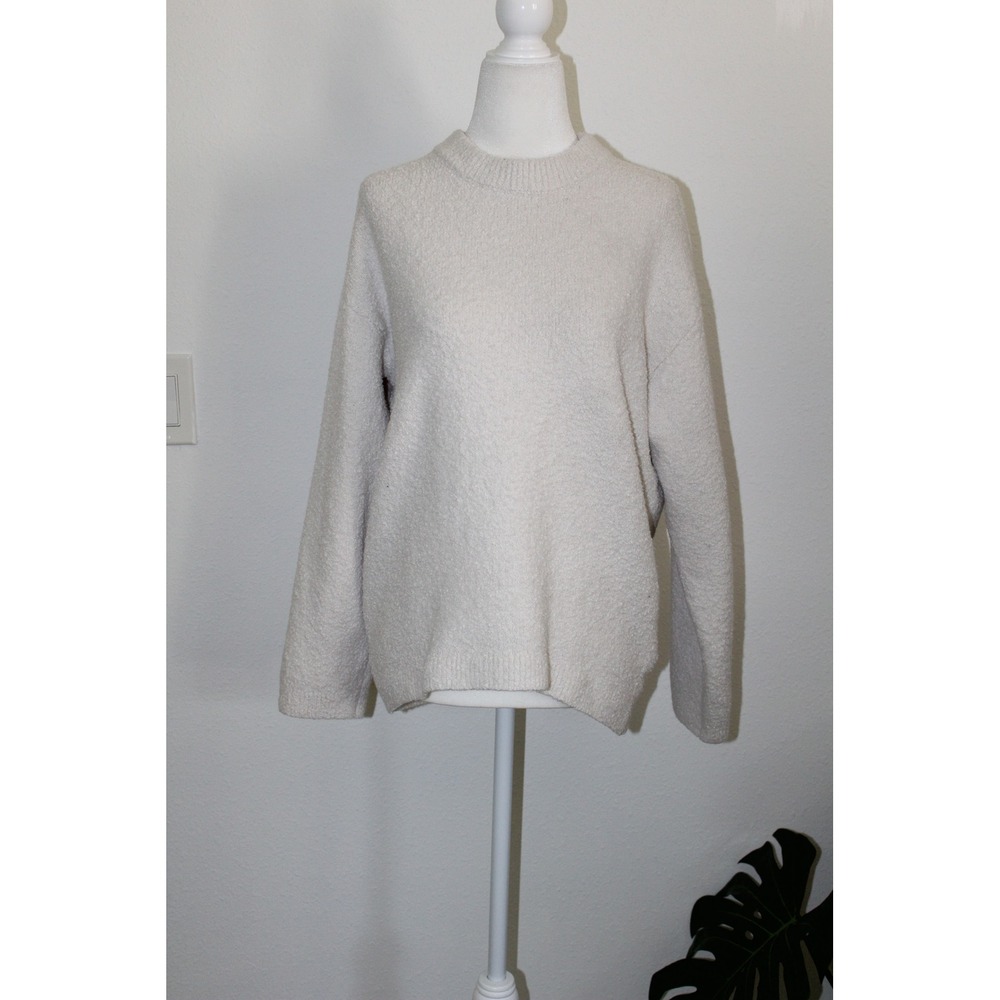 Universal Thread Goods Co Cream Boucle Crewneck Sweater Womens XS Long Sleeve
